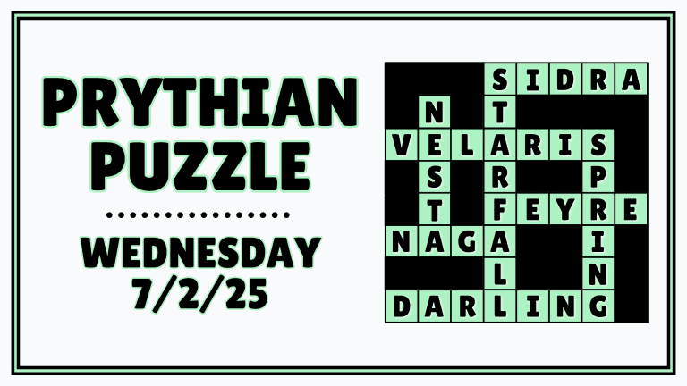Prythian Puzzle: A Mini ACOTAR Crossword Challenge (7/2/25)