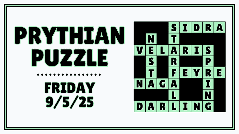 Prythian Puzzle: A Mini ACOTAR Crossword Challenge (9/5/25)