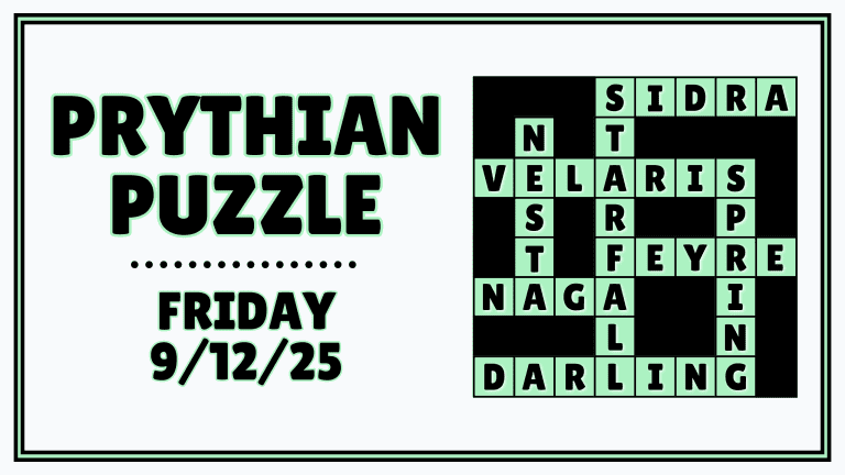 Prythian Puzzle: A Mini ACOTAR Crossword Challenge (9/12/25)