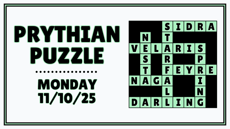Prythian Puzzle: A Mini ACOTAR Crossword Challenge (11/10/25)