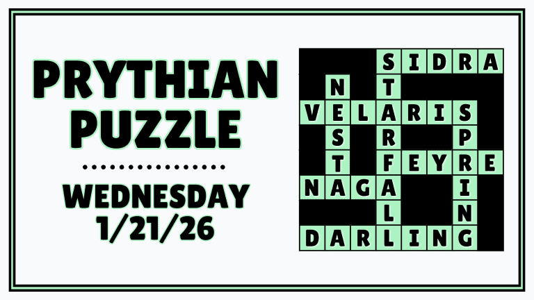 Prythian Puzzle: A Mini ACOTAR Crossword Challenge (1/21/26)