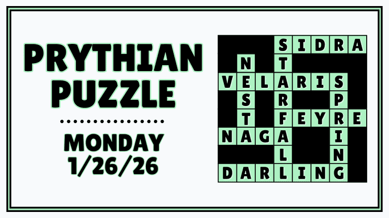 Prythian Puzzle: A Mini ACOTAR Crossword Challenge (1/26/26)