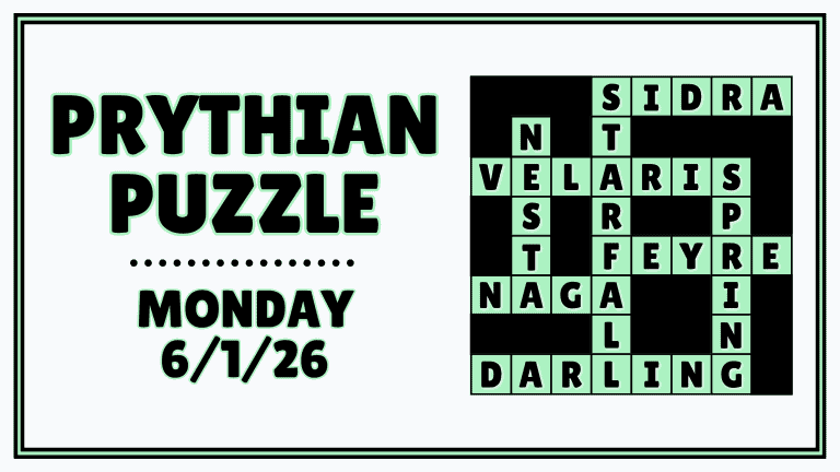 Prythian Puzzle: A Mini ACOTAR Crossword Challenge (6/1/26)